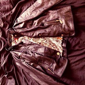 Apple Bottom faux leather jacket